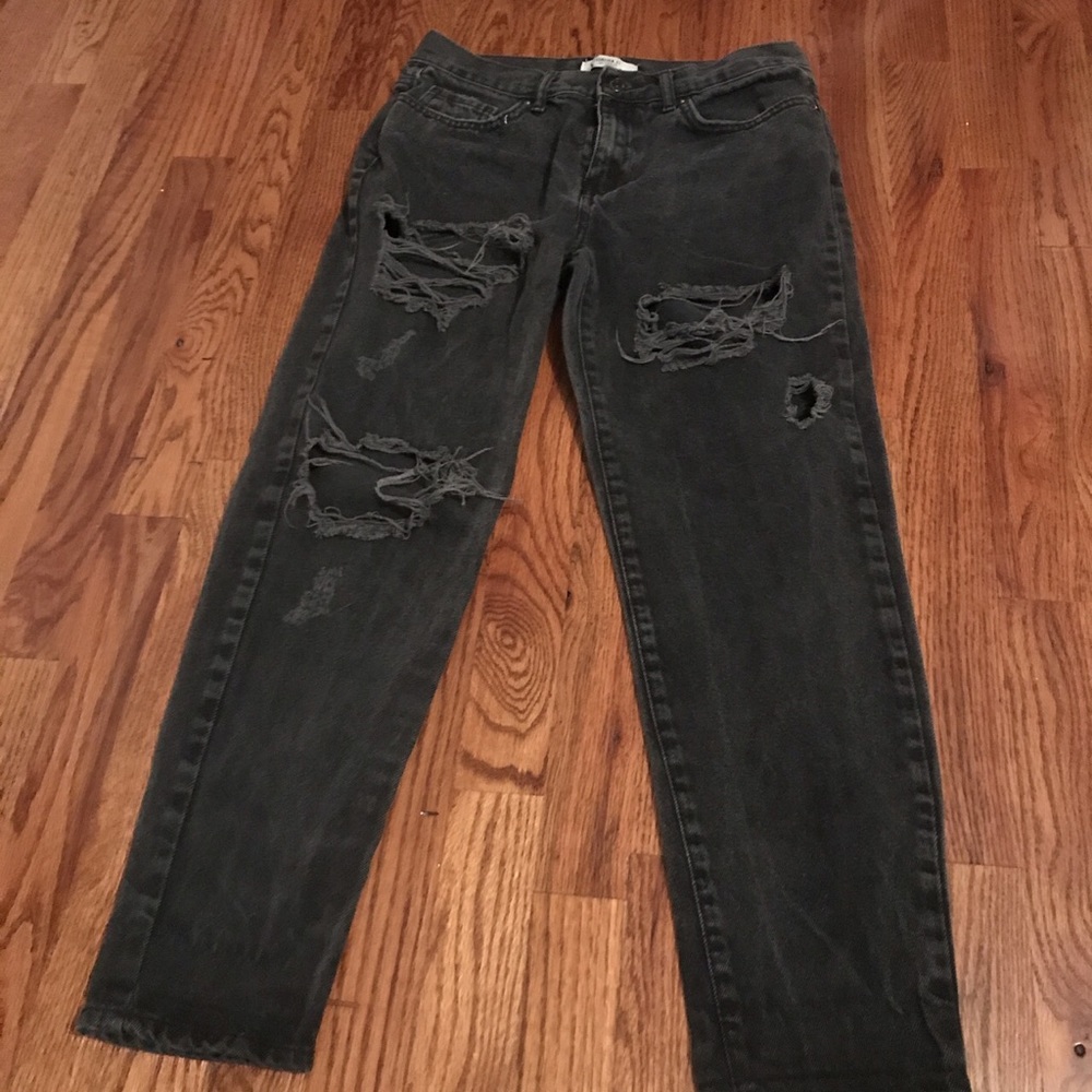 black boyfriend jeans